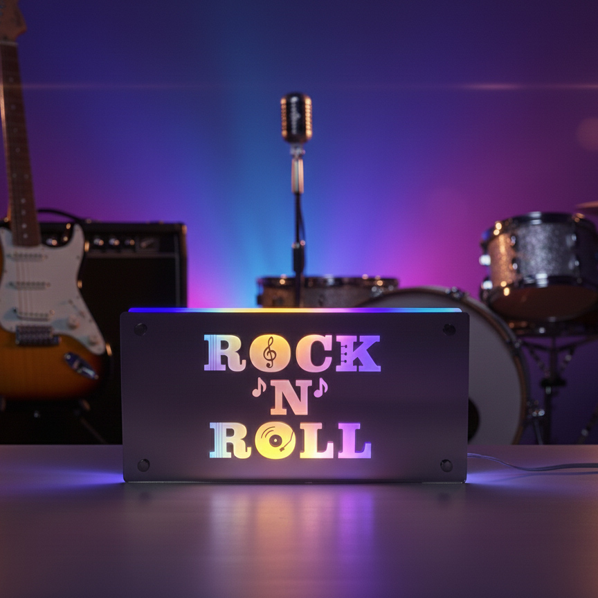 Rock&Roll Backlit Mirror