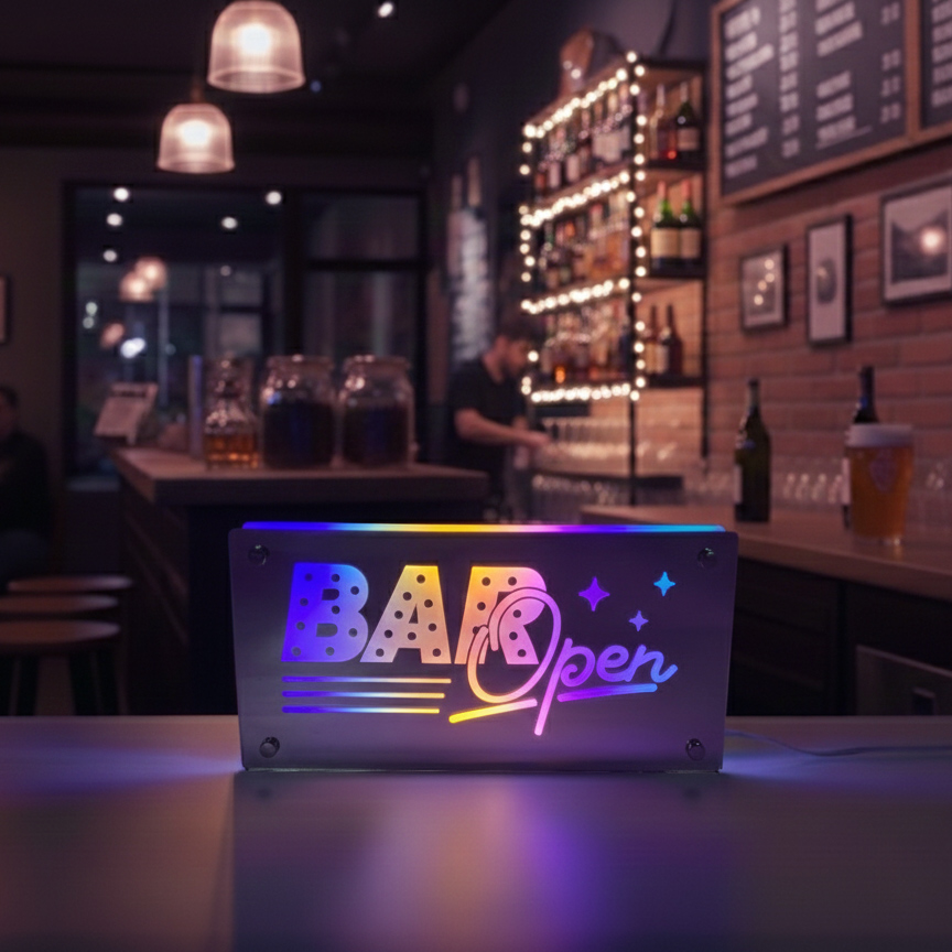 Bar Open Backlit Mirror