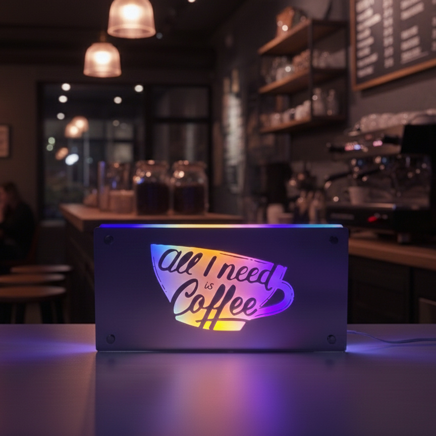 Coffee Backlit Mirror