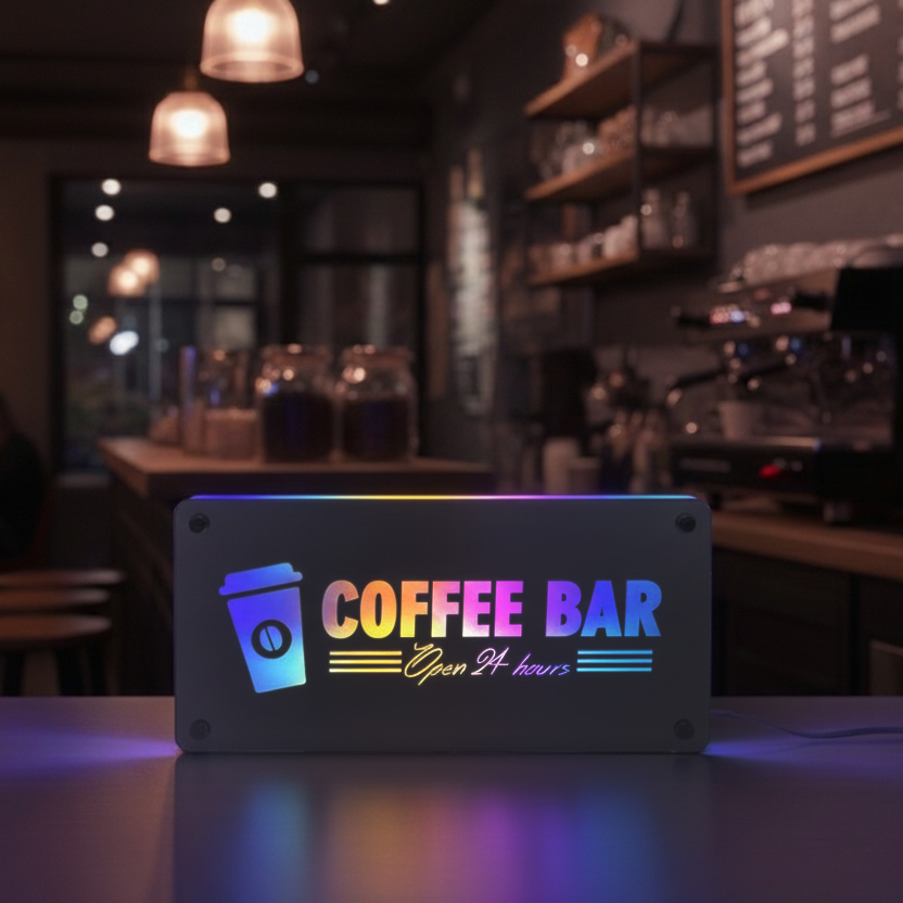 Coffee Bar Backlit Mirror