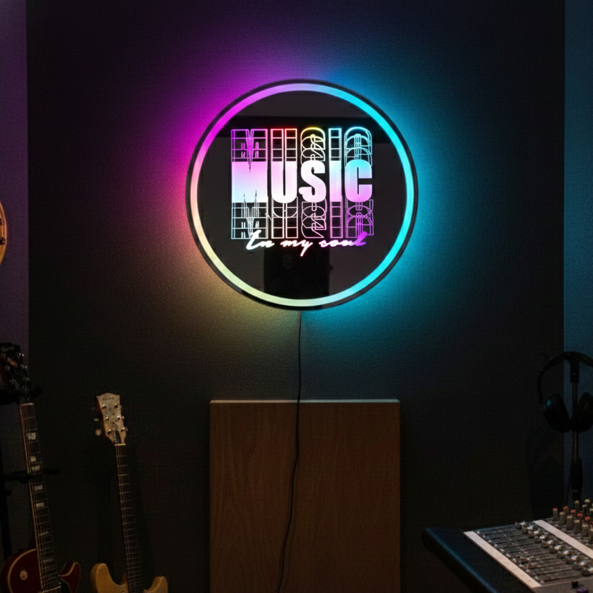 Music Backlit Mirror