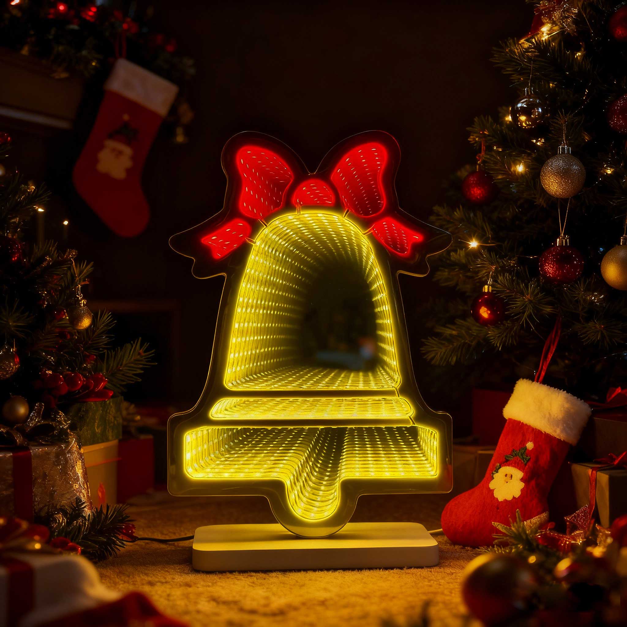 Christmas Bell Infinity Light