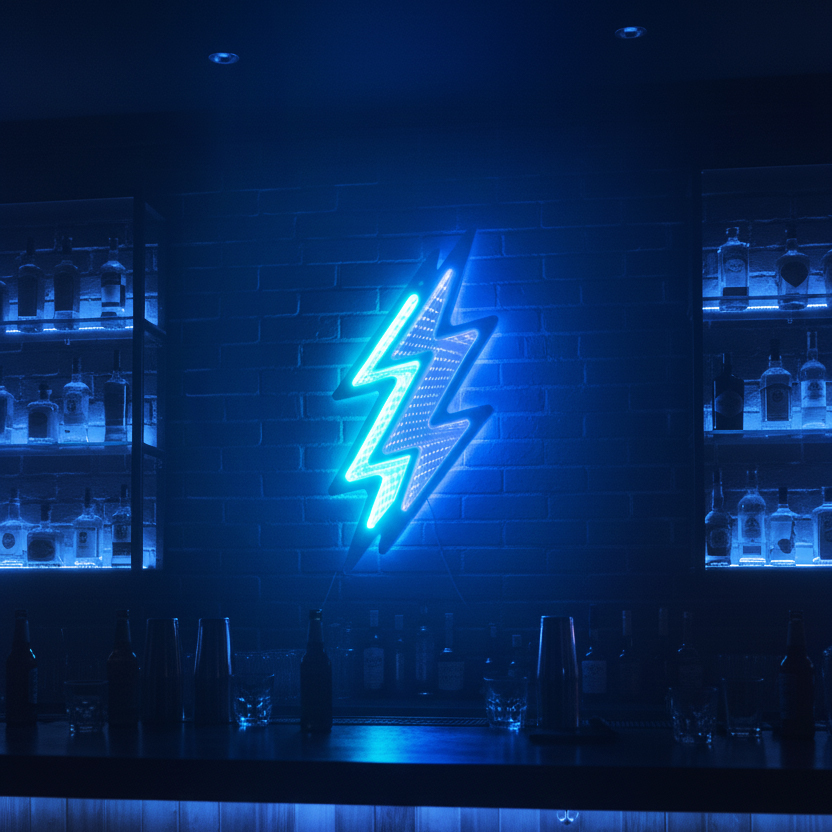 Blue Lightning Infinity Light