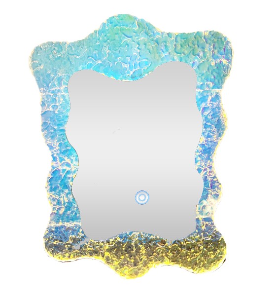 Wavy Iridescent Mirror Light