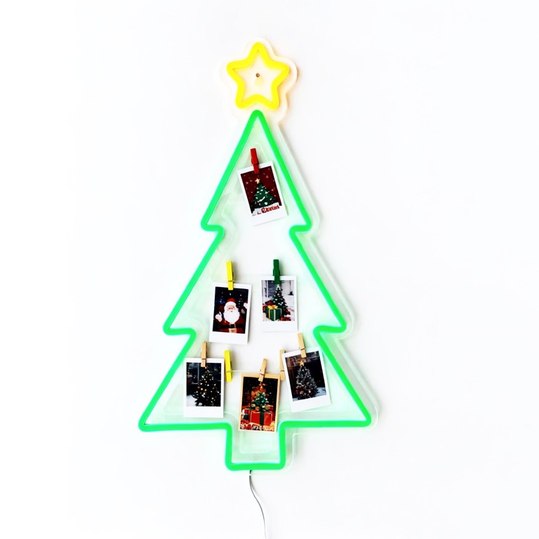 Christmas Tree Neon Frame