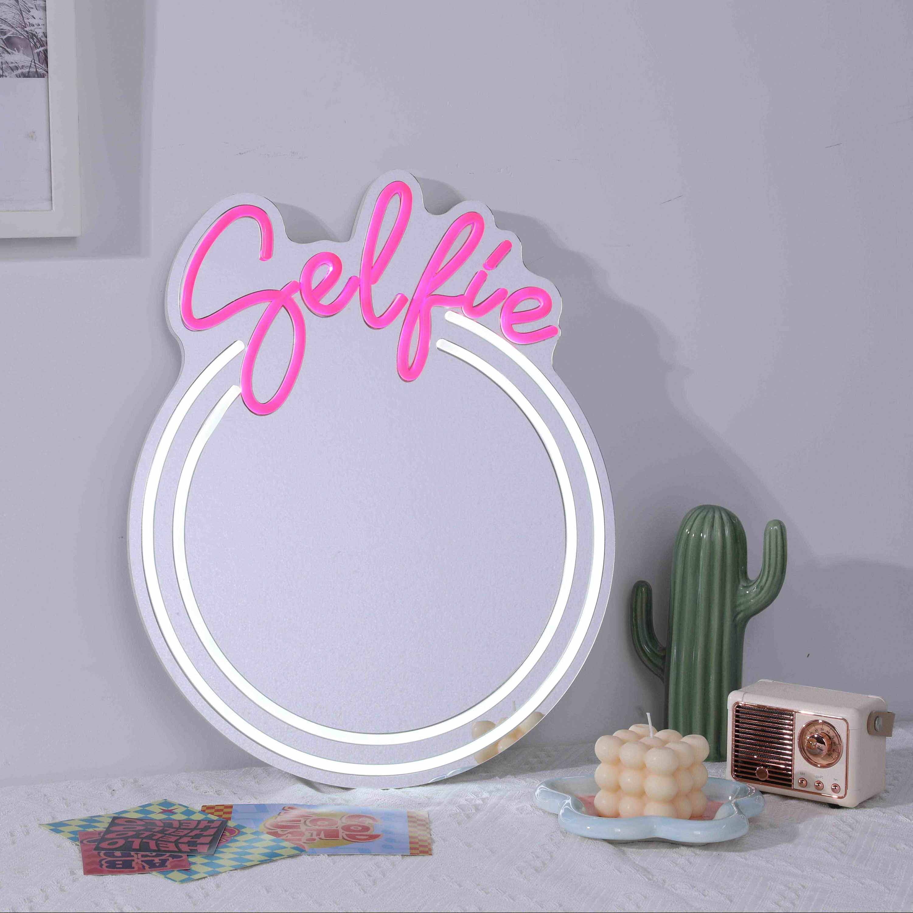 Selfie Neon Mirror