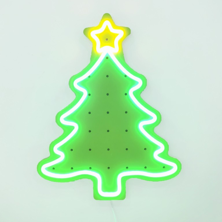 Christmas Tree Neon Pegboard
