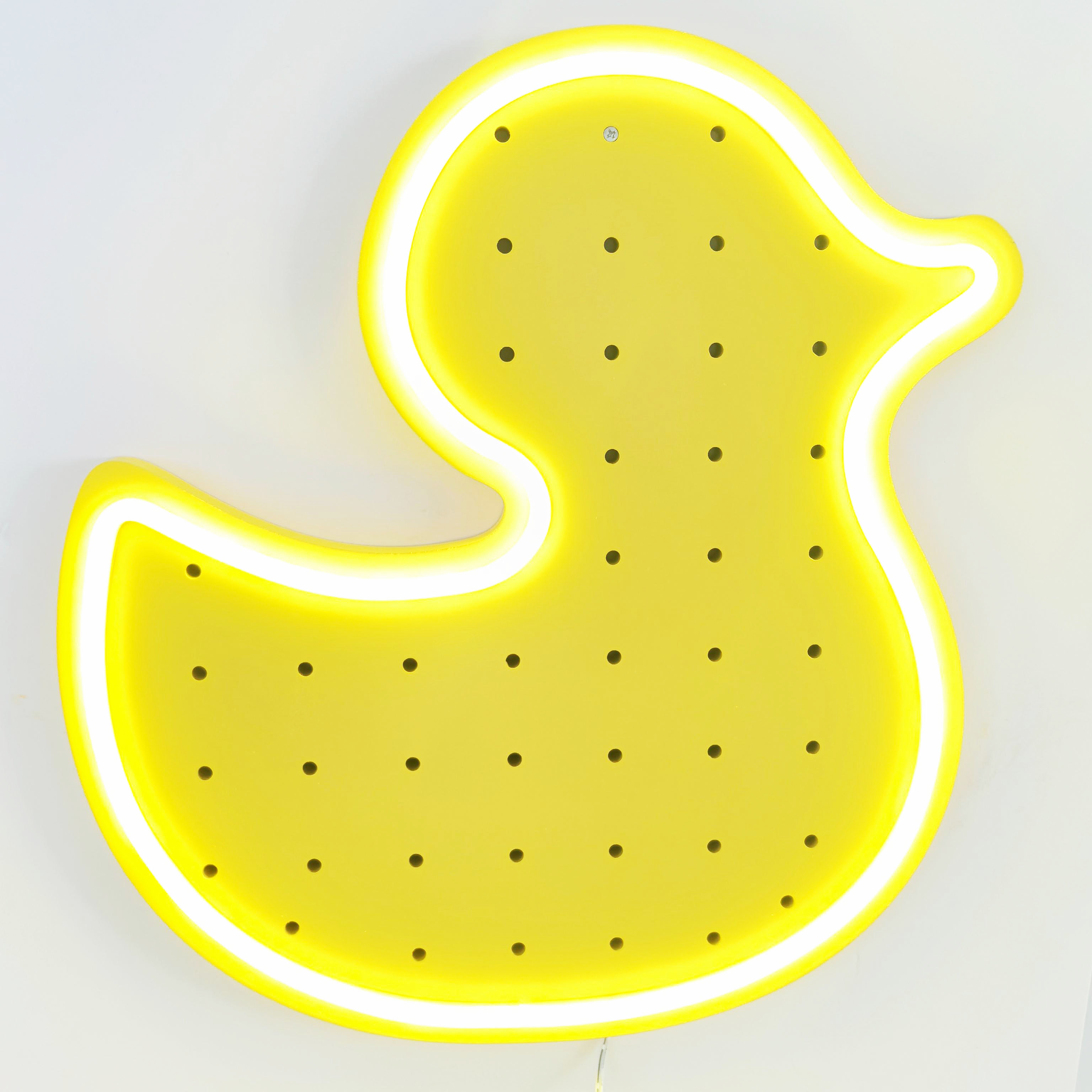 Yellow Duck Neon Pegboard