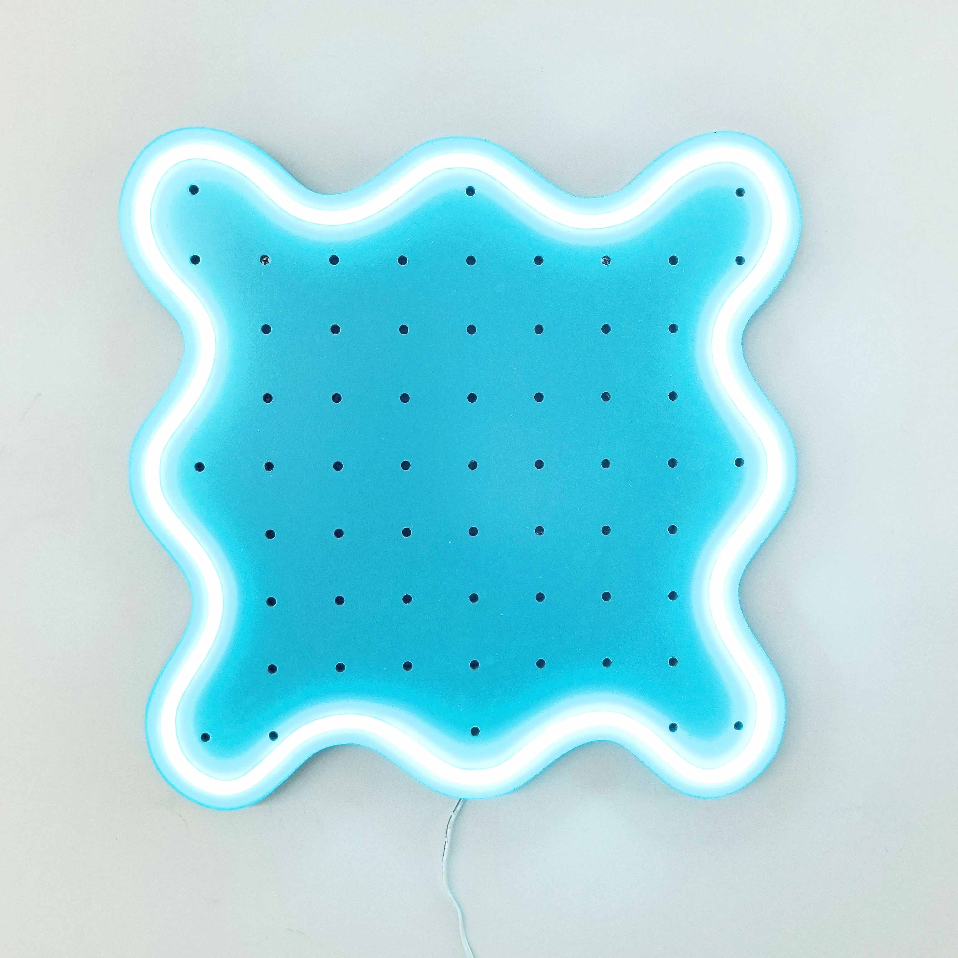 Wavy Neon Pegboard