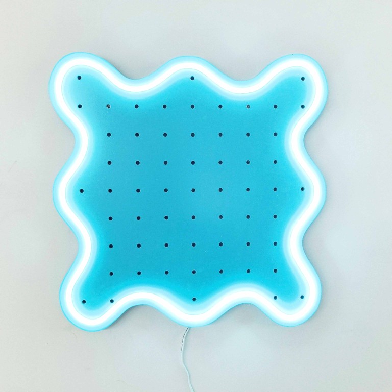 Wavy Neon Pegboard