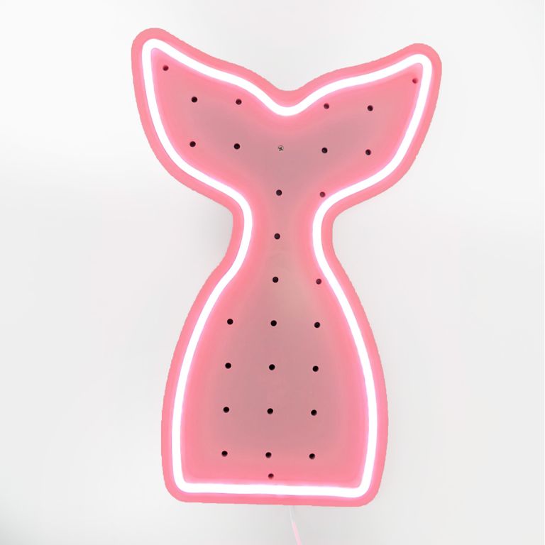 Mermaid Tail Neon Pegboard
