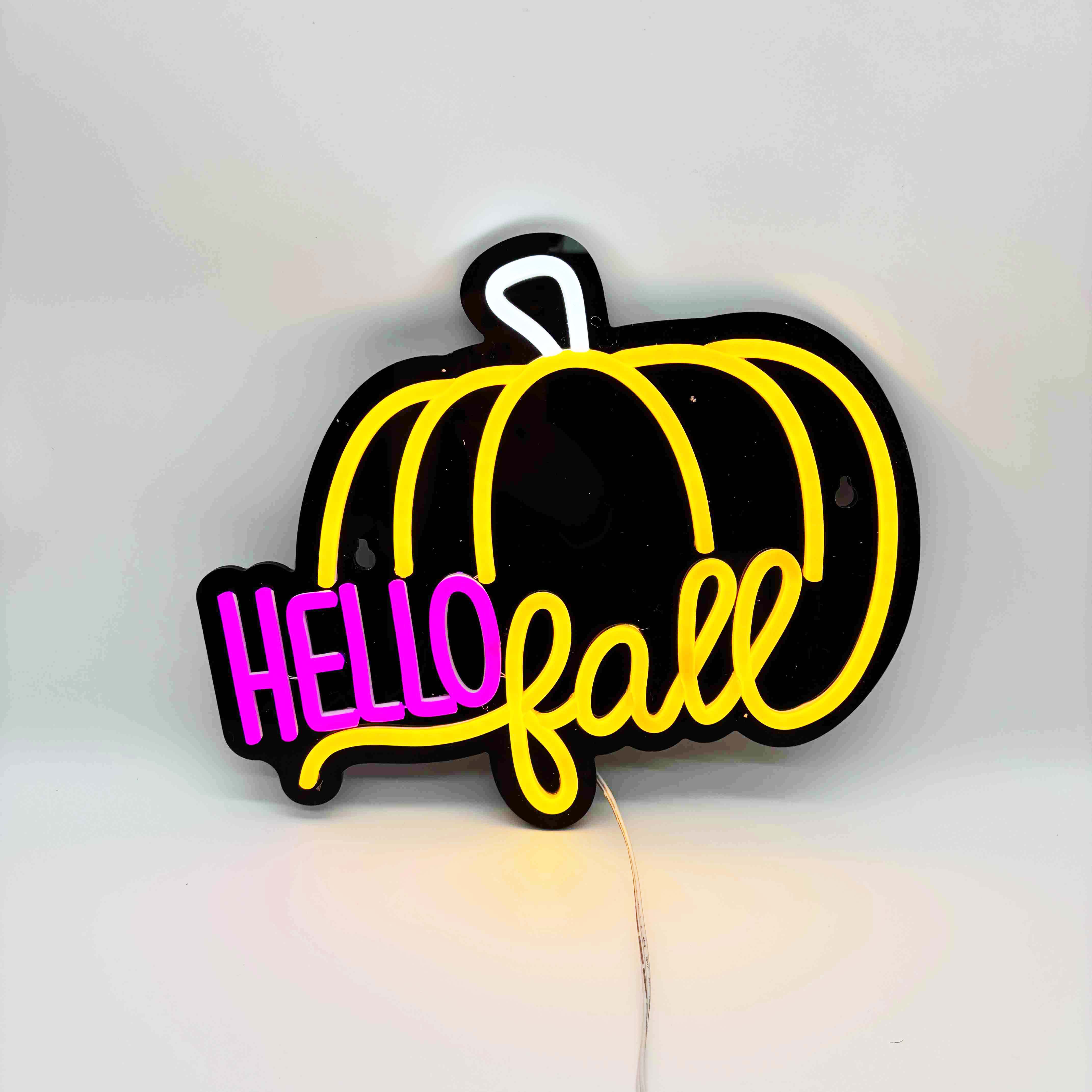 Hello Fall Neon Sign