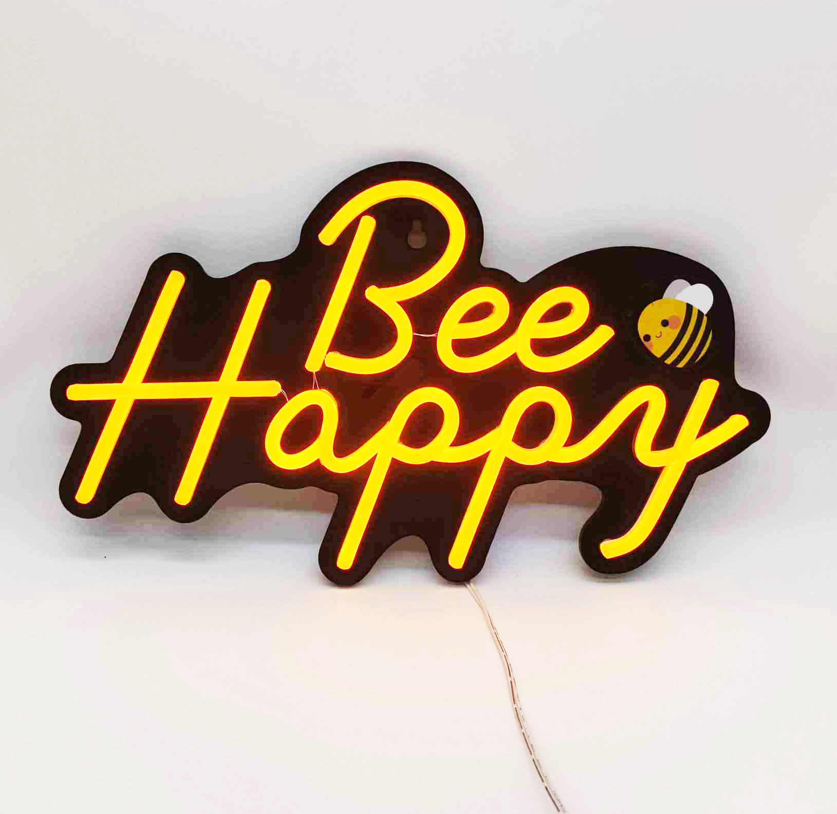Bee Happy Neon Sign