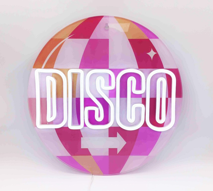 Disco Ball Neon Sign
