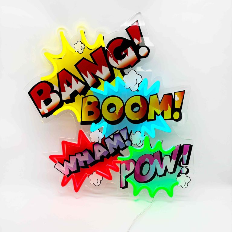 Bang Boom Pow Neon Sign
