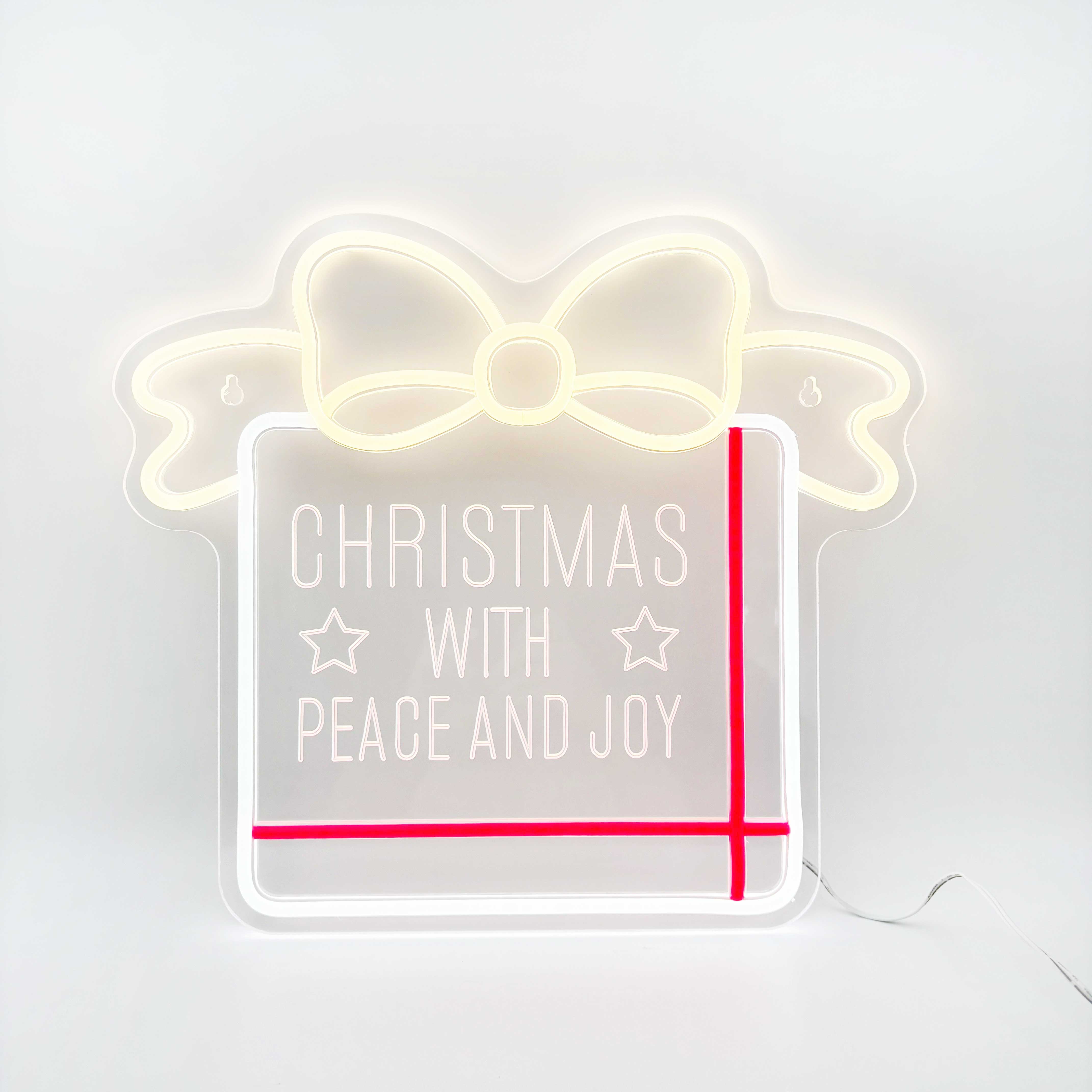 Christmas Gift Box Neon Sign