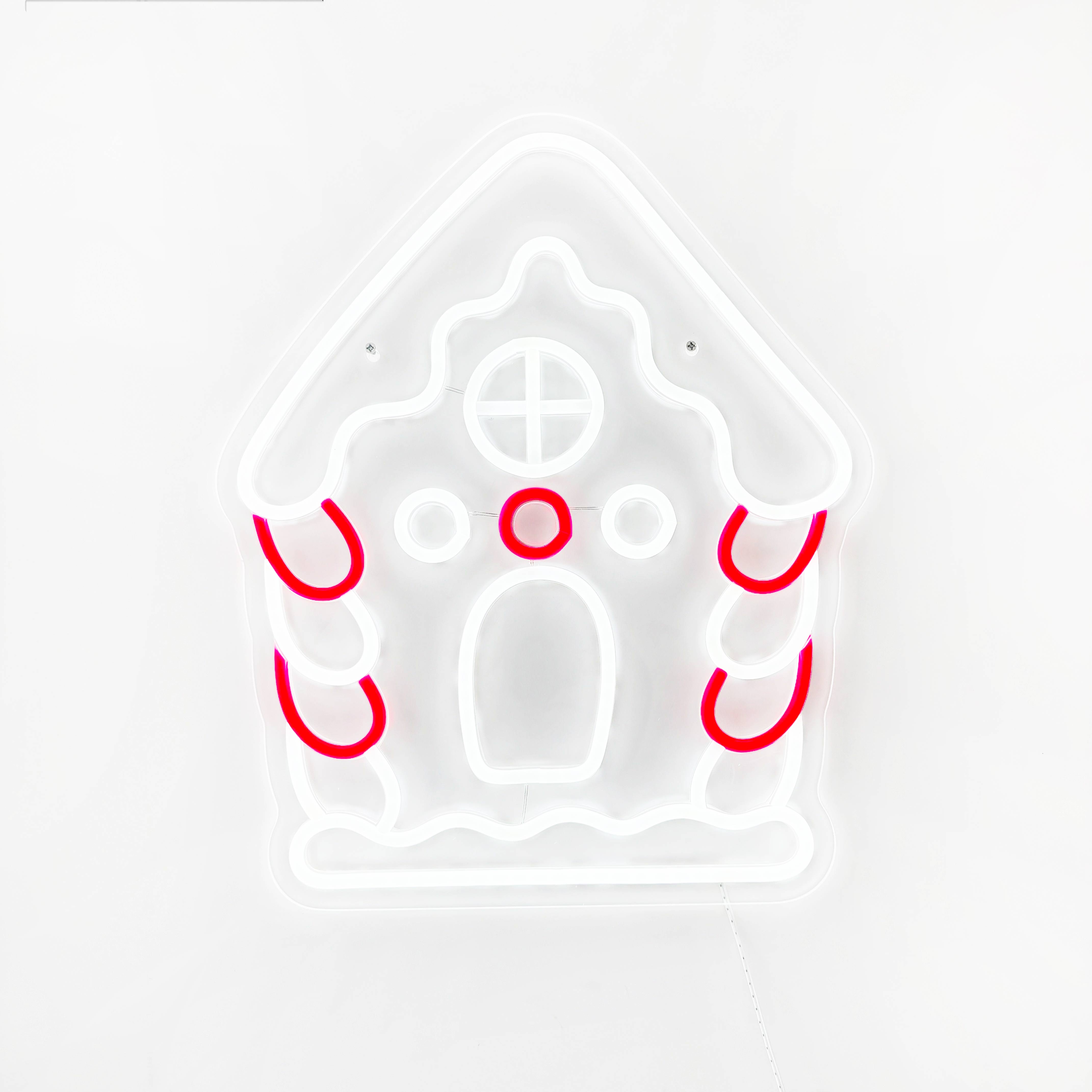 Christmas Snow House Neon Sign