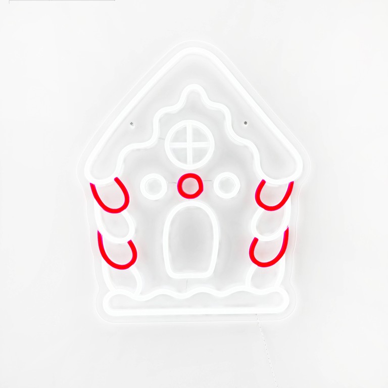 Christmas Snow House Neon Sign
